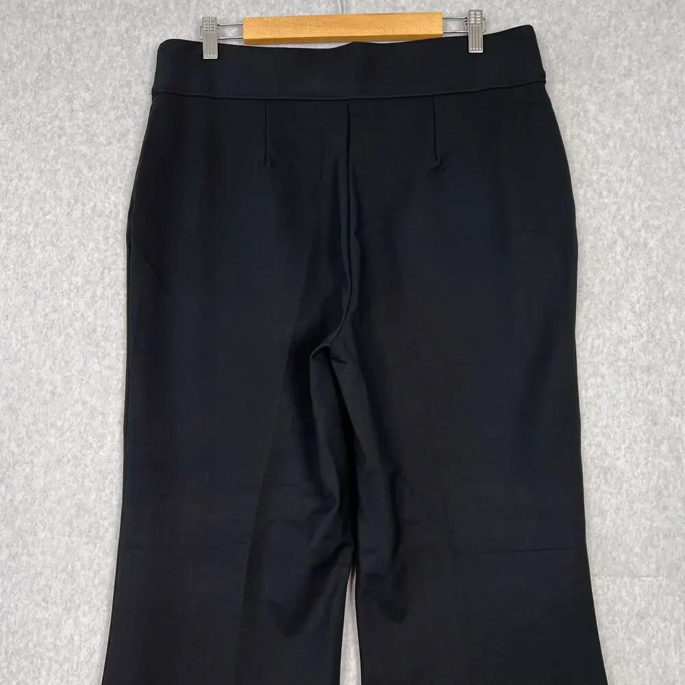 Spanx Black The Perfect Double Split Wide Leg High Waisted Pant Size 1X